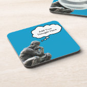 Dessous-de-verre Le penseur de Rodin - ajoutez votre pensée faite (Côté gauche)