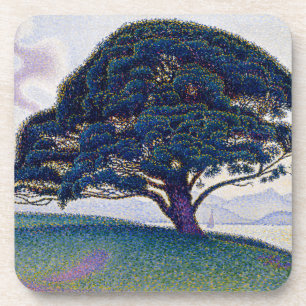 Dessous-de-verre Le Pin Bonaventure, peinture à l'huile, Paul Signa