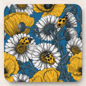 Dessous-de-verre Le pré en jaune et bleu (Devant)