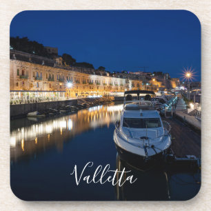 Dessous-de-verre Le quartier de La Valette au bord de l'eau avec pe