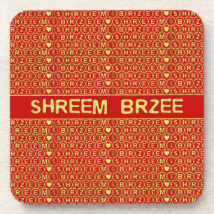 Dessous-de-verre Le Red Gold Chant Shreem Brzee attirer la richesse