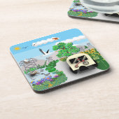 Dessous-de-verre Le Road Tour (Côté gauche)