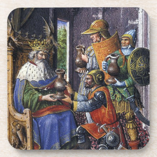 Dessous-de-verre Le roi David et les trois valeureux