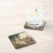 Dessous-de-verre Le Roi Manco Capac et maman de la Reine Coya (Côté Droit)