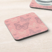 Dessous-de-verre Le rose de papillon (Côté gauche)