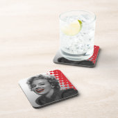 Dessous-de-verre Le rouge pointille Marilyn (Côté Droit)