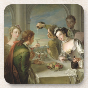 Dessous-de-verre Le sens du goût, c.1744-47 (huile sur la toile)
