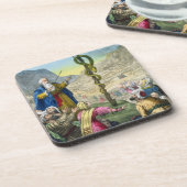 Dessous-de-verre Le serpent d'airain, d'une bible imprimée par (Côté gauche)