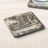 Dessous-de-verre Le serpent en pierre, de "Chine a illustré" par (Côté gauche)