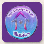 Dessous-de-verre le symbole du troisième oeil de l'illusion (Devant)