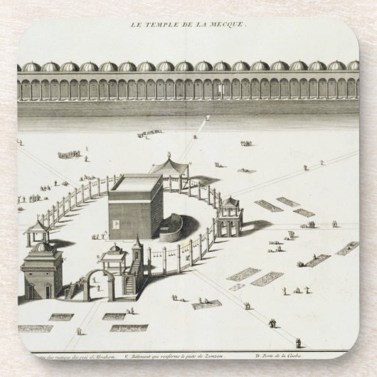Dessous-de-verre Le temple de Mecque (gravure) (Devant)