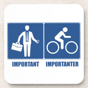 Dessous-de-verre Le Travail Est Important, Le Cyclisme Est Importan