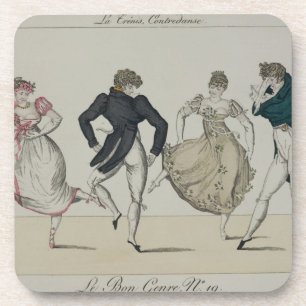 Dessous-de-verre Le "Trenis" quadrille, plaquent 19 de 'Le Bon Genr