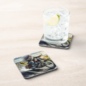 Dessous-de-verre Le Vieux Biker [Ensemble de 6] (Côté Droit)