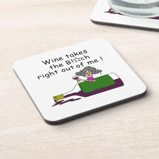 Dessous-de-verre Le Vin M'A Mélangé (Côté gauche)