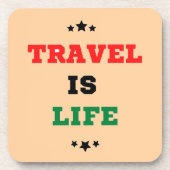 Dessous-de-verre Le Voyage, c'est la couverture de boisson vitale (Devant)