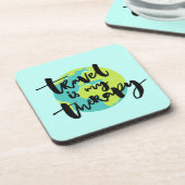 Dessous-de-verre Le voyage est ma thérapie (Côté gauche)