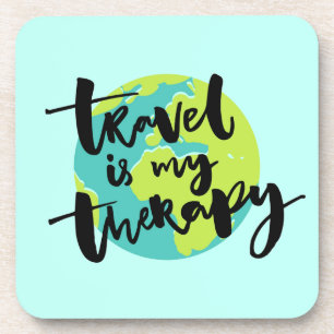 Dessous-de-verre Le voyage est ma thérapie
