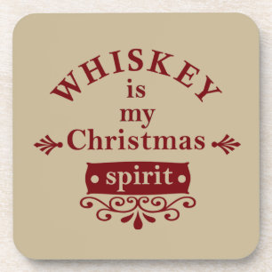 Dessous-de-verre le whisky est mon esprit de noël