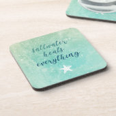 Dessous-de-verre L'eau salée guérit tout (Côté gauche)