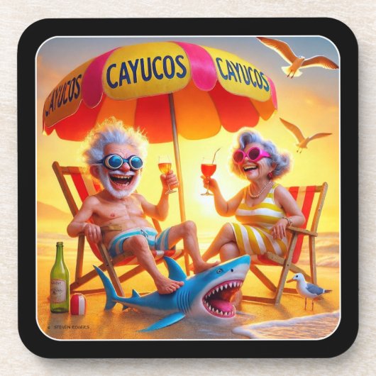 DESSOUS-DE-VERRE LÉGENDES CAYUCOS. (Devant)