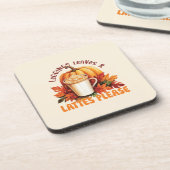 Dessous-de-verre Leggings, Feuilles et lattes S'il vous plaît - Aut (Côté gauche)