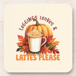 Dessous-de-verre Leggings, Feuilles et lattes S'il vous plaît - Aut