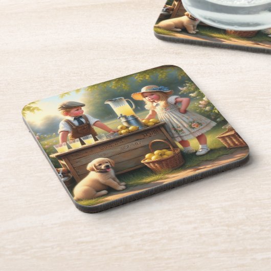 Dessous-de-verre Lemonade Démodé Stand Été Démodé (Côté gauche)