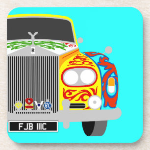 Dessous-de-verre Lennon's psychedelic limousine car roller