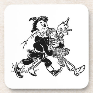 Dessous-de-verre L'ensorceleuse vintage de Oz Dorothy dormant avec