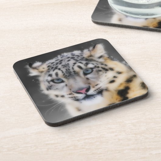 Dessous-de-verre Léopard de neige (Côté gauche)