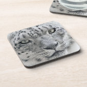 Dessous-de-verre Léopard de neige blanc exotique (Côté gauche)