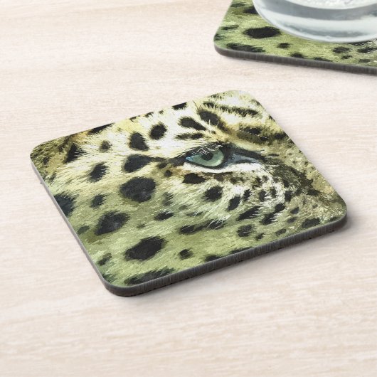 DESSOUS-DE-VERRE LEOPARDS (Côté gauche)