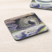 Dessous-de-verre léopards de neige (Côté gauche)