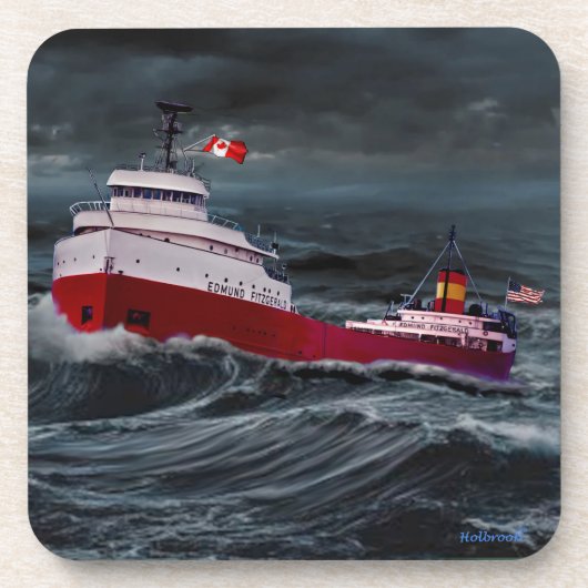 DESSOUS-DE-VERRE L'ÉPAVE DE L'EDMUND FITZGERALD (Devant)