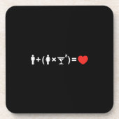 Dessous-de-verre L'équation d'amour pour les femmes (Devant)