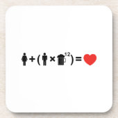 Dessous-de-verre L'équation d'amour pour les hommes (Devant)