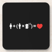 Dessous-de-verre L'équation d'amour pour les hommes (Devant)