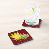 Dessous-de-verre L'érable japonais sur un ensemble de Dessous de ve (Côté Droit)