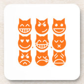 Dessous-de-verre Les 9 vies du chat Emoji (Devant)