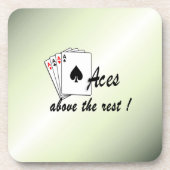 Dessous-de-verre Les accès au-dessus du reste vert (Devant)