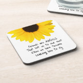 Dessous-de-verre Les amis sont Angels Citation Sunflower Beverage C (Côté gauche)