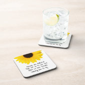 Dessous-de-verre Les amis sont Angels Citation Sunflower Beverage C (Côté Droit)