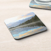 Dessous-de-verre Les arbres du lac Misty Réflexion Nature paisible  (Côté gauche)