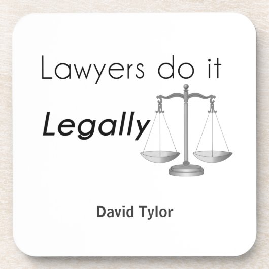 Dessous-de-verre Les avocats le font ! (Devant)