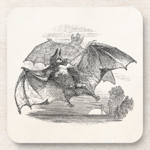 Dessous-de-verre Les battes de vampire vintages ont personnalisé d
