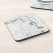 DESSOUS-DE-VERRE LES CARAÏBE : CARTE, 1775 (Côté gauche)