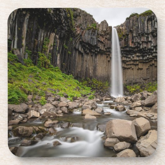 Dessous-de-verre Les cascades | Cascade de Svartifoss, Islande du S (Devant)