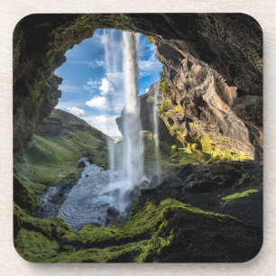 Dessous-de-verre Les cascades Cascade islandaise