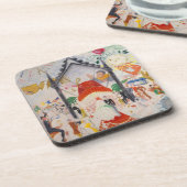 Dessous-de-verre Les Cathédrales de la Cinquième Avenue par Stetthe (Côté gauche)